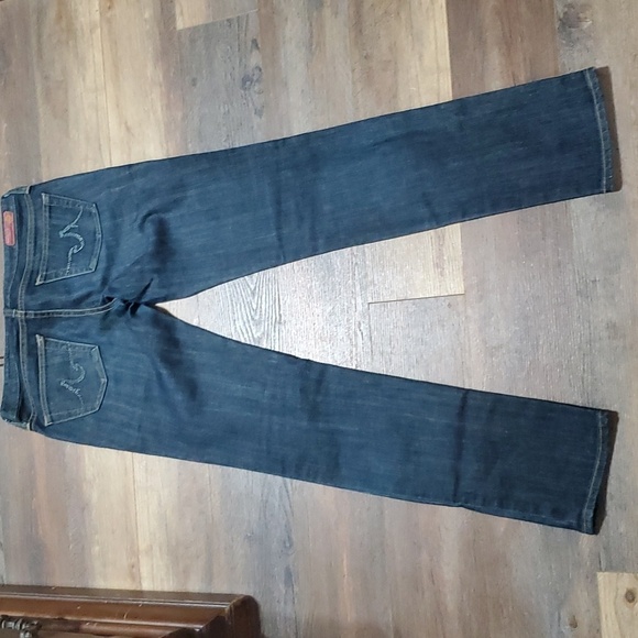 Adriano Goldschmied medium wash straight leg denim jeans euc - Picture 8 of 9